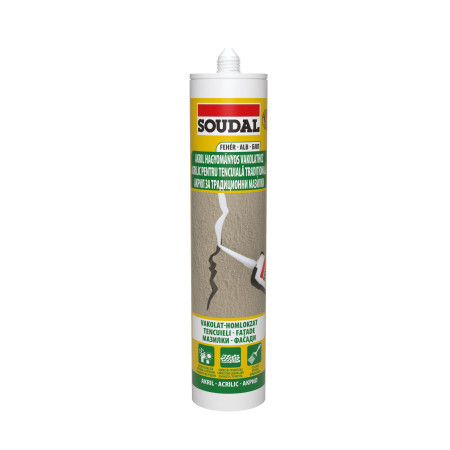 Mastic Acrilic Tencuiala Alb Soudal 280 ML / BAX 12 BUC